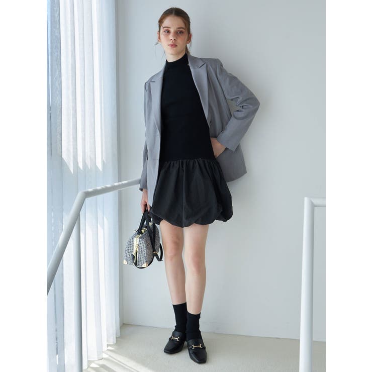 バルーンドッキングミニニットワンピース | MERCURYDUO | 詳細画像7 