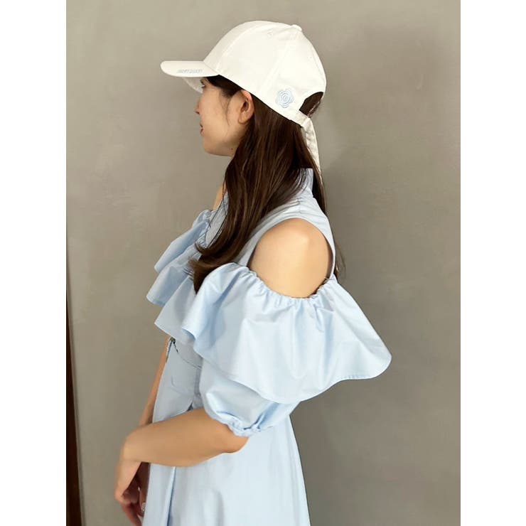 MARY QUANTコラボ】ラッフルシャツワンピース[品番：MKSW0062653  