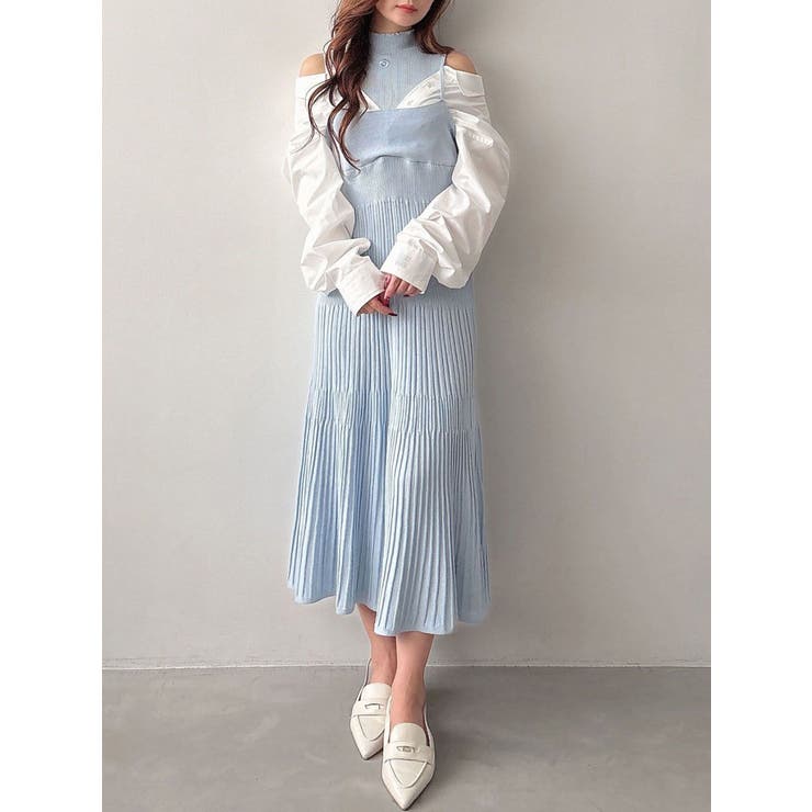 新品タグ付きMARY QUANT ニットワンピース マーキュリーデュオ コラボ