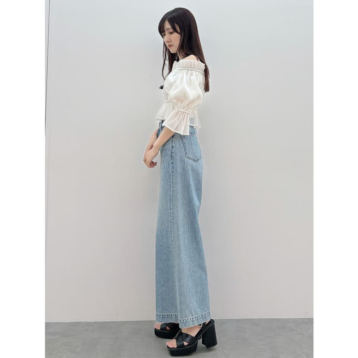 2WAYオフショル五分袖シャーリングブラウス | MERCURYDUO | 詳細画像16 