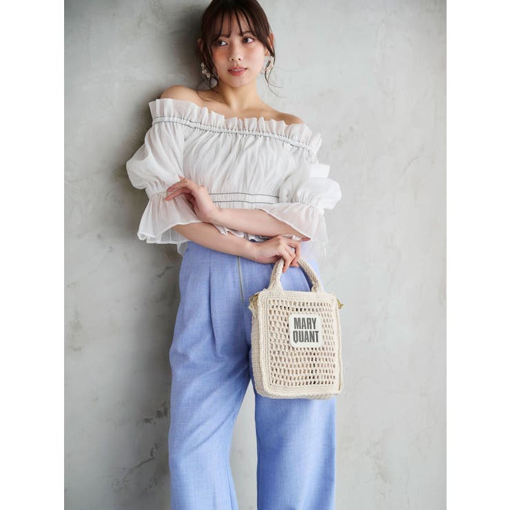 2WAYオフショル五分袖シャーリングブラウス | MERCURYDUO | 詳細画像3 