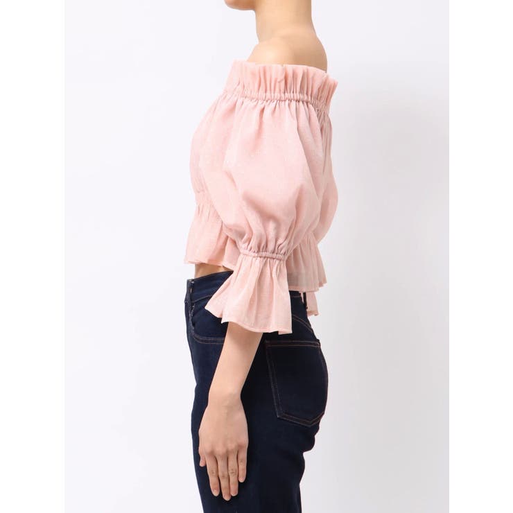 2WAYオフショル五分袖シャーリングブラウス | MERCURYDUO | 詳細画像42 