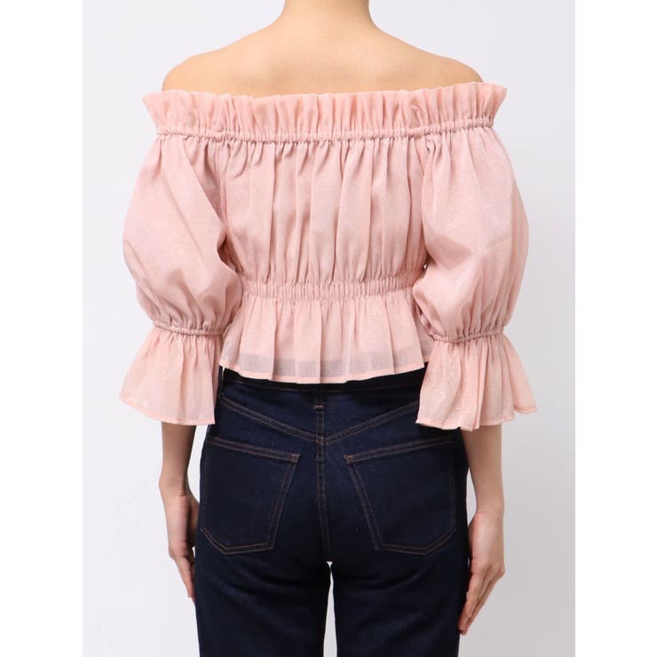 2WAYオフショル五分袖シャーリングブラウス | MERCURYDUO | 詳細画像43 