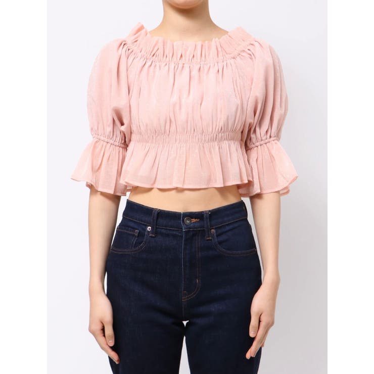 2WAYオフショル五分袖シャーリングブラウス | MERCURYDUO | 詳細画像48 