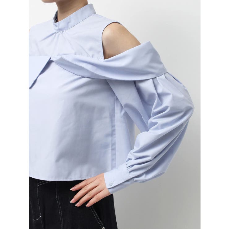 オフショルダーボリュームスリーブブラウス | MERCURYDUO | 詳細画像20 