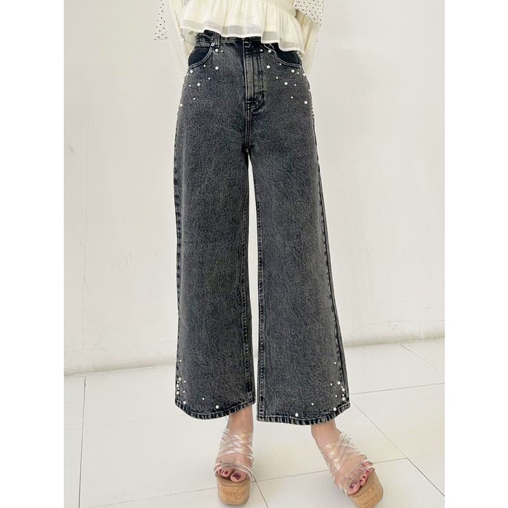 パールデニムパンツ | MERCURYDUO | 詳細画像1 