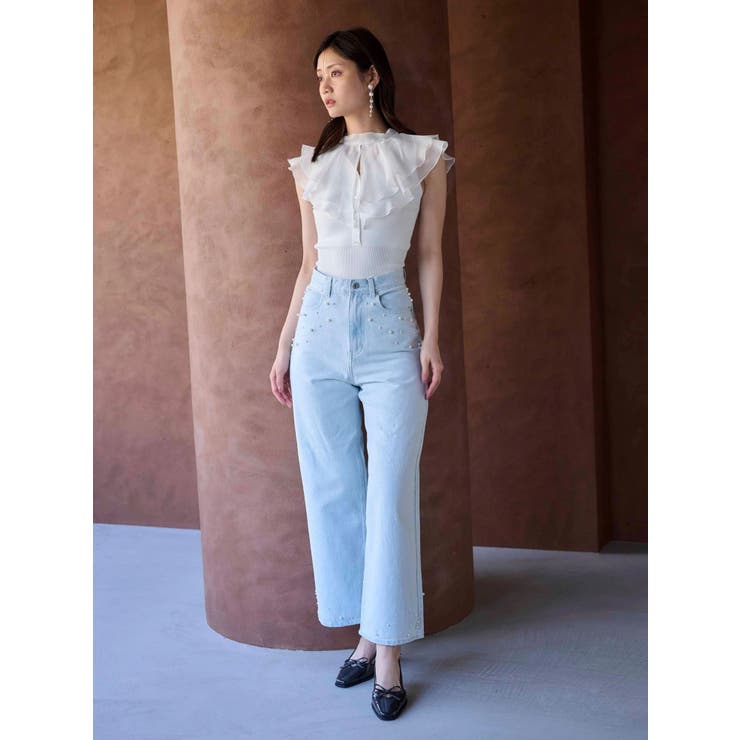 パールデニムパンツ | MERCURYDUO | 詳細画像10 