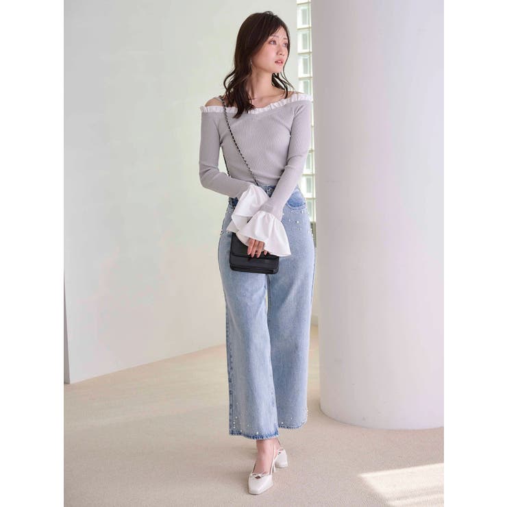 パールデニムパンツ | MERCURYDUO | 詳細画像14 