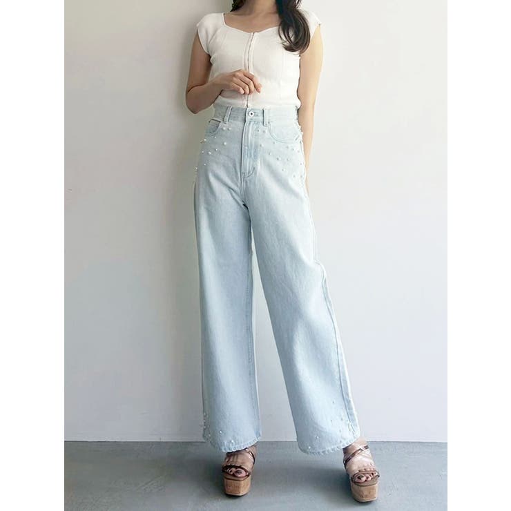 パールデニムパンツ | MERCURYDUO | 詳細画像16 