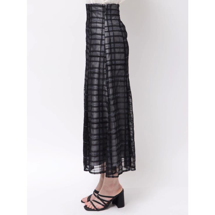 オリジナルチュールチェックフレアスカート | MERCURYDUO | 詳細画像26 