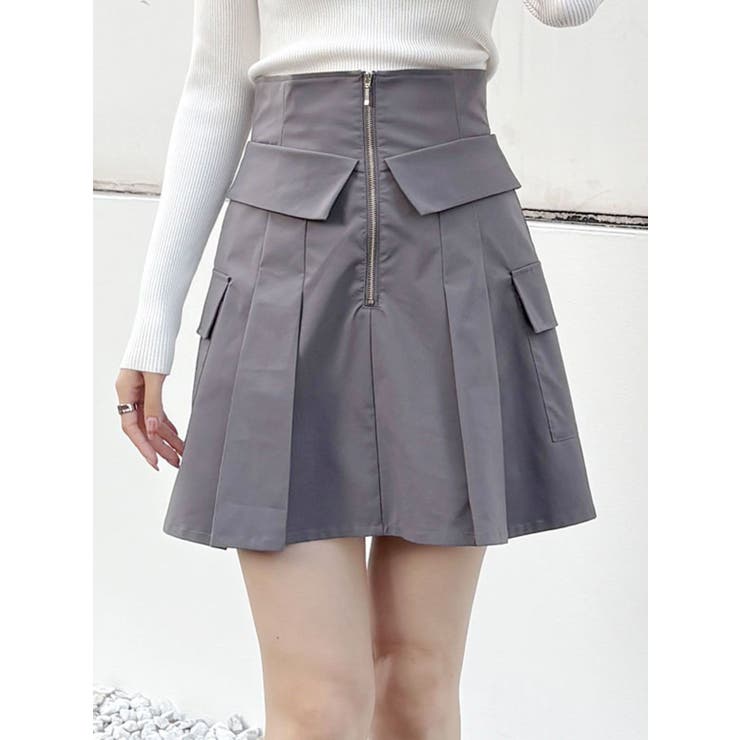 チャコールグレー | タフタコルセットミニスカパン | MERCURYDUO