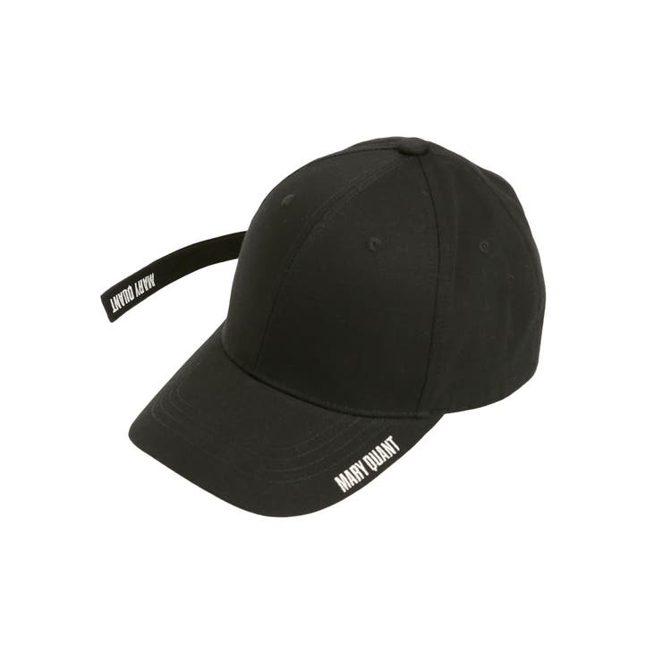 MARY QUANT ブラックキャップ マリークワント MARY QUANT ロゴエンブロ キャップ （ブラック