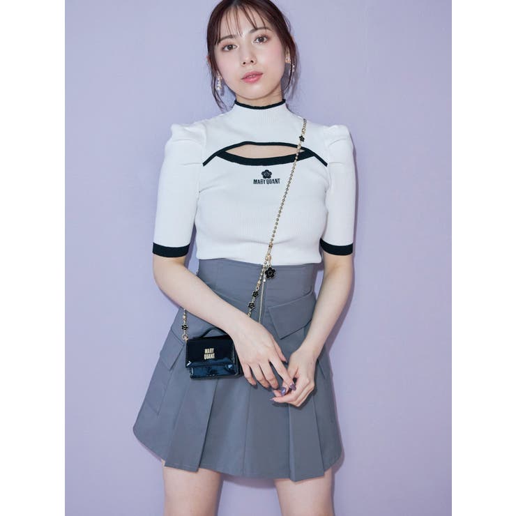 MARY QUANT】デイジーチャーム付きミニウォレット[品番
