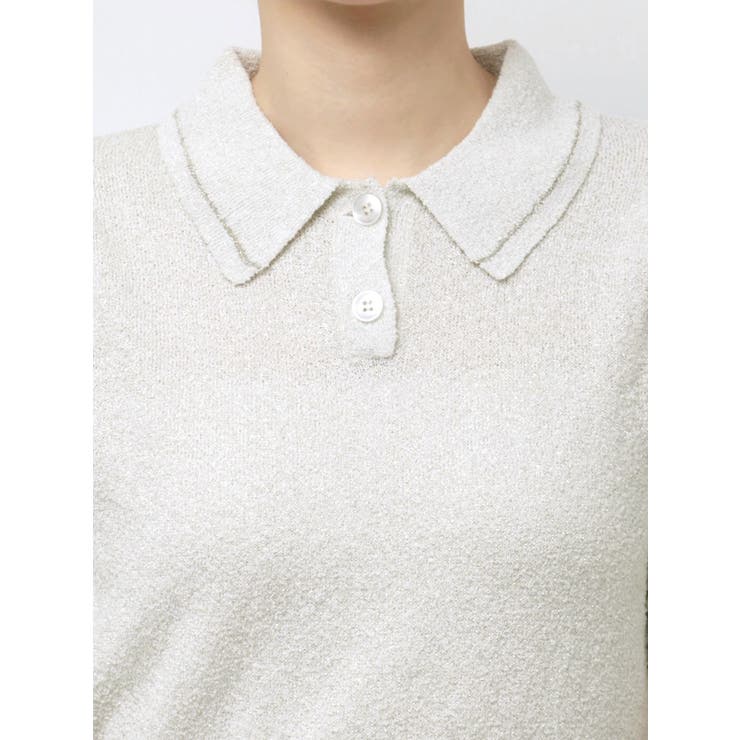 ラメポロニットトップス | MERCURYDUO | 詳細画像15 