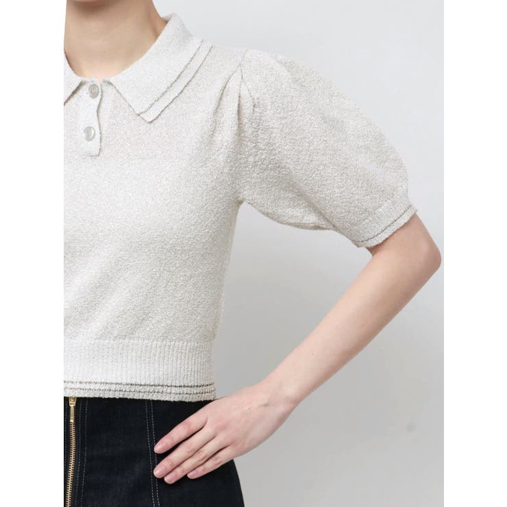 ラメポロニットトップス | MERCURYDUO | 詳細画像16 