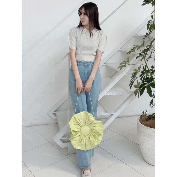 ラメポロニットトップス | MERCURYDUO | 詳細画像3 