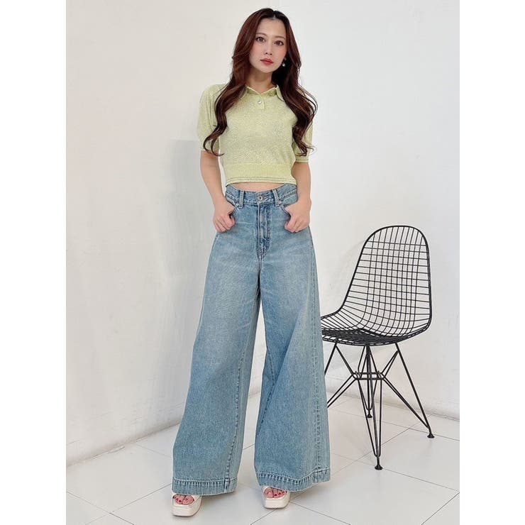 ラメポロニットトップス | MERCURYDUO | 詳細画像5 