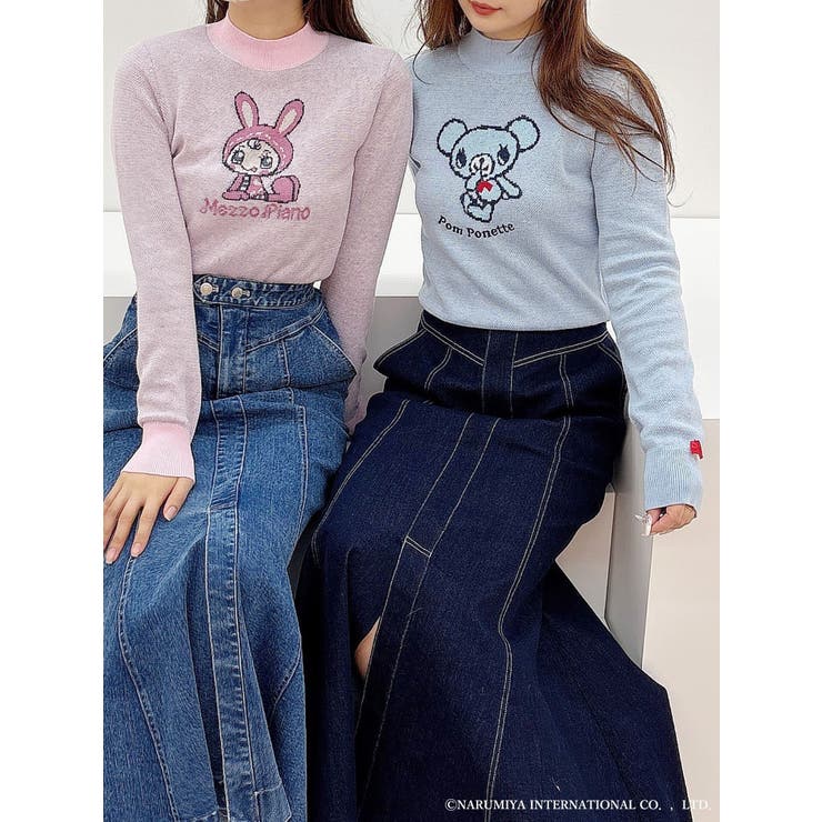 メゾピアノジュニアコラボ】 ベリエちゃんジャカードニット[品番