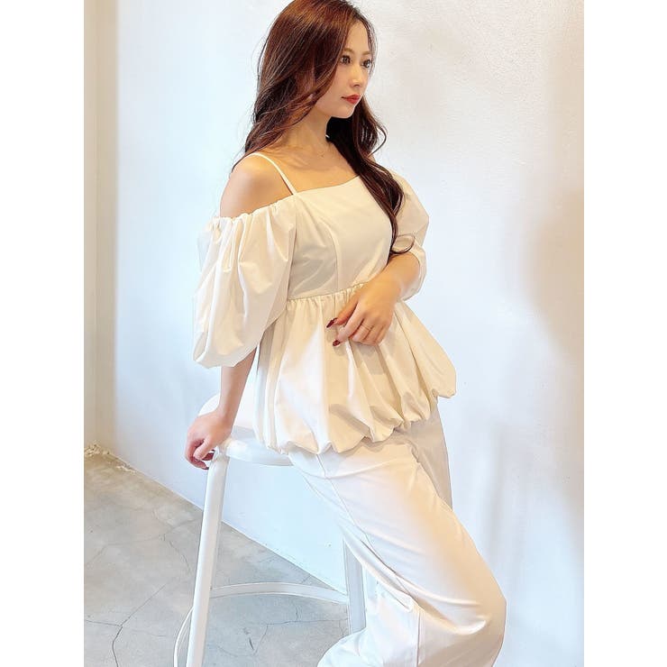 タフタバルーンペプラムロンパース | MERCURYDUO | 詳細画像11 