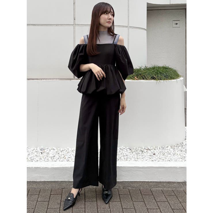 タフタバルーンペプラムロンパース | MERCURYDUO | 詳細画像13 