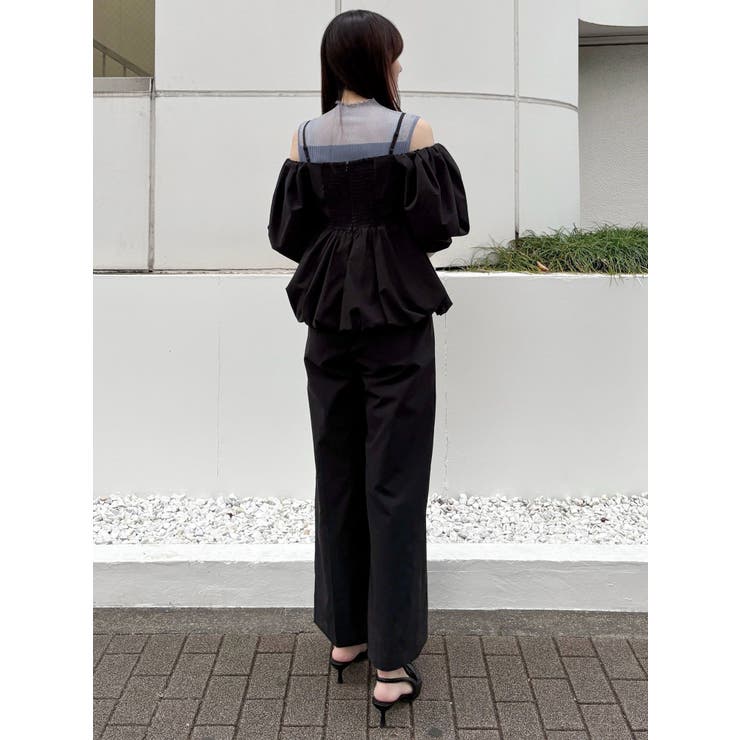 タフタバルーンペプラムロンパース | MERCURYDUO | 詳細画像14 