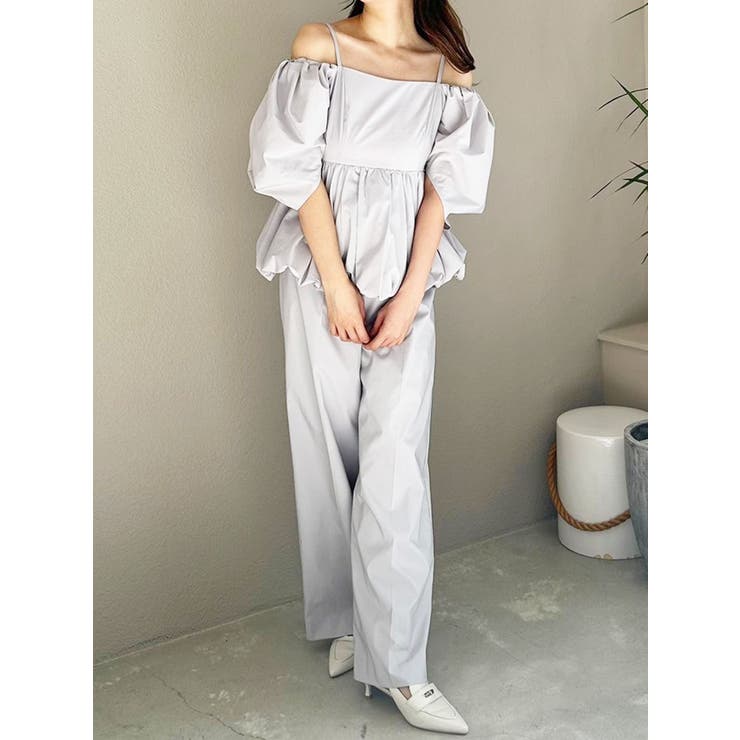 タフタバルーンペプラムロンパース | MERCURYDUO | 詳細画像17 