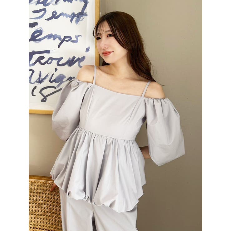 タフタバルーンペプラムロンパース | MERCURYDUO | 詳細画像19 