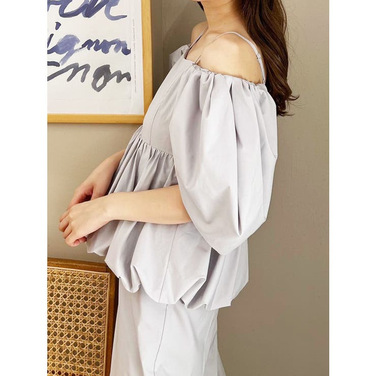 タフタバルーンペプラムロンパース | MERCURYDUO | 詳細画像20 