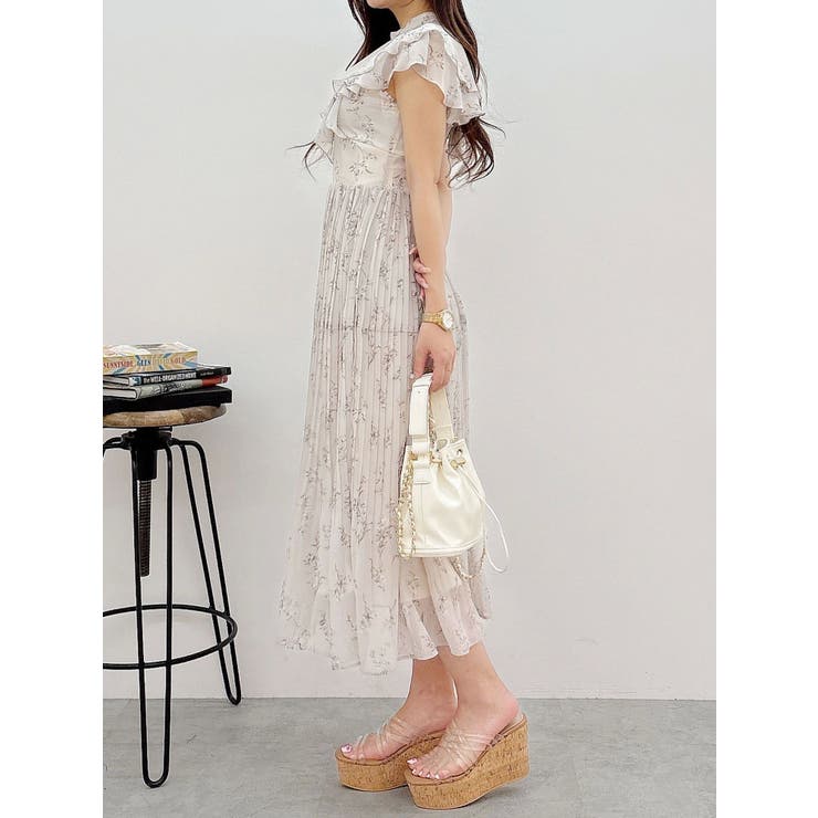 ティアード★ラッフル★ファイユ★ワンピース★ MARCHESA NOTTE MARCHESA NOTTE ファイユ ロングドレス ラッフル付き | THE