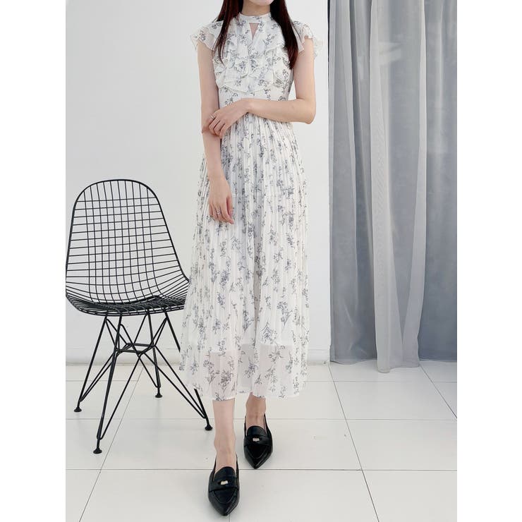 ラッフルプリーツティアードワンピース | MERCURYDUO | 詳細画像4 