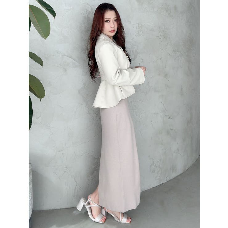 3WAY配色ストラップバッククロスハーフスリーブワンピース | MERCURYDUO | 詳細画像37 