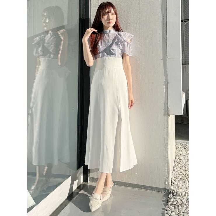 シアーチェックラッフルドッキングワンピース | MERCURYDUO | 詳細画像38 