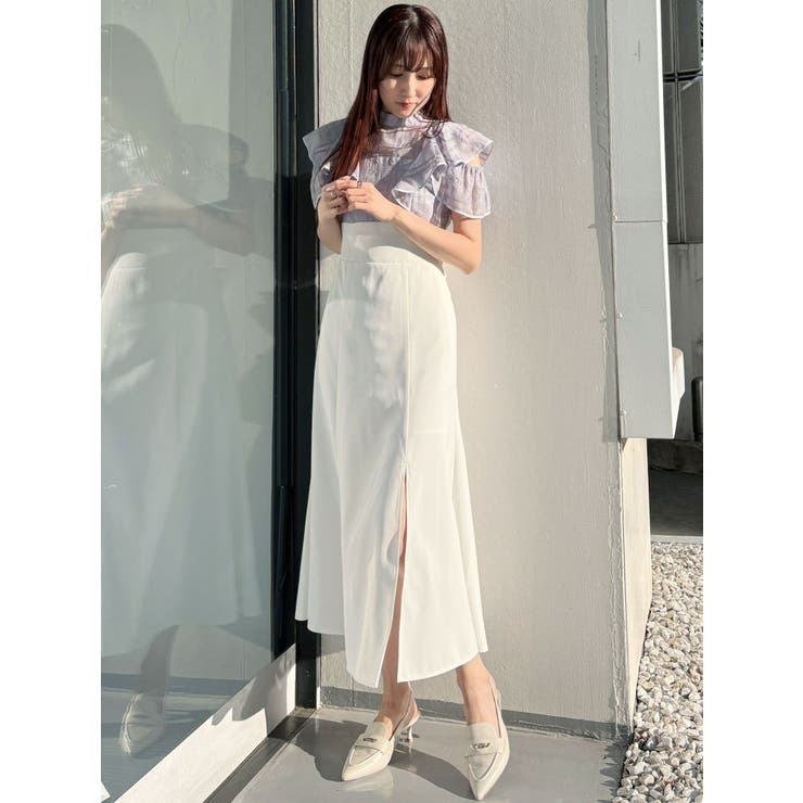 シアーチェックラッフルドッキングワンピース | MERCURYDUO | 詳細画像39 