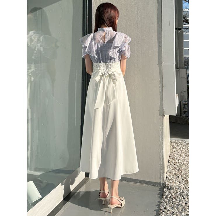 シアーチェックラッフルドッキングワンピース | MERCURYDUO | 詳細画像40 