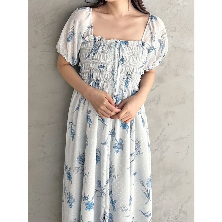 ボタニカルフラワー2WAYシャーリングワンピース | MERCURYDUO | 詳細画像11 