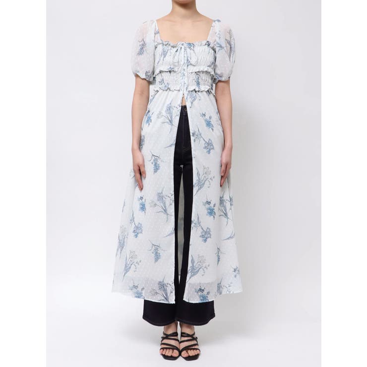 ボタニカルフラワー2WAYシャーリングワンピース | MERCURYDUO | 詳細画像39 