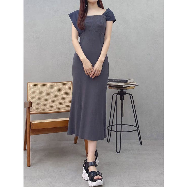 ミックス | アシメビスチェニットワンピース | MERCURYDUO