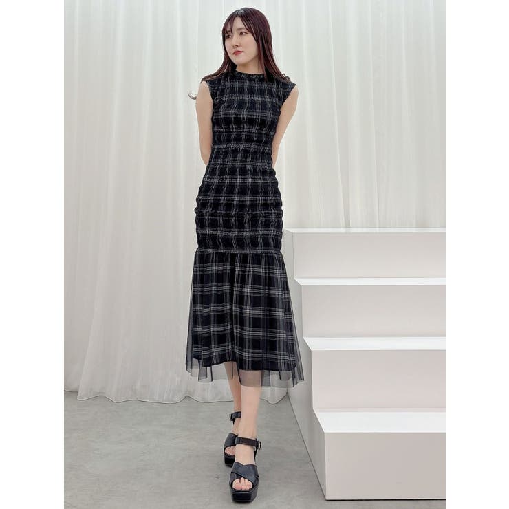 【未使用】Christian Diorマーメイド　ワンピース ☆エレガント！レディライクな1枚☆ DIOR ミディドレス (Dior