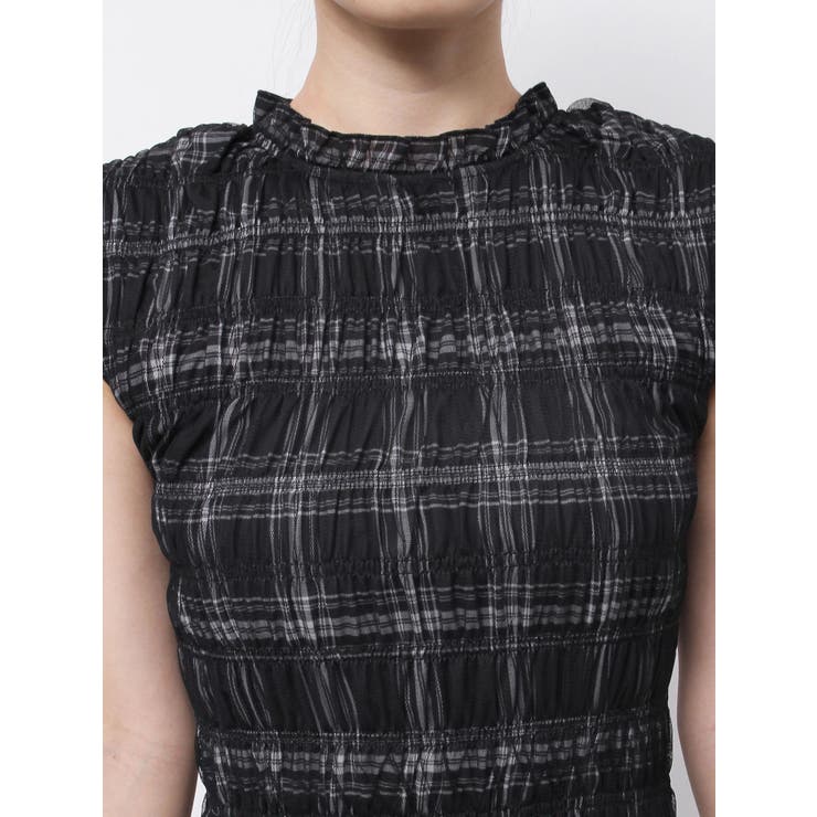 シアーチェックシャーリングマーメイドワンピース | MERCURYDUO | 詳細画像21 