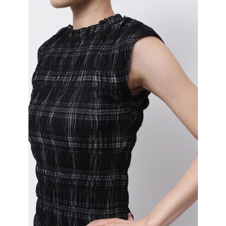 シアーチェックシャーリングマーメイドワンピース | MERCURYDUO | 詳細画像22 