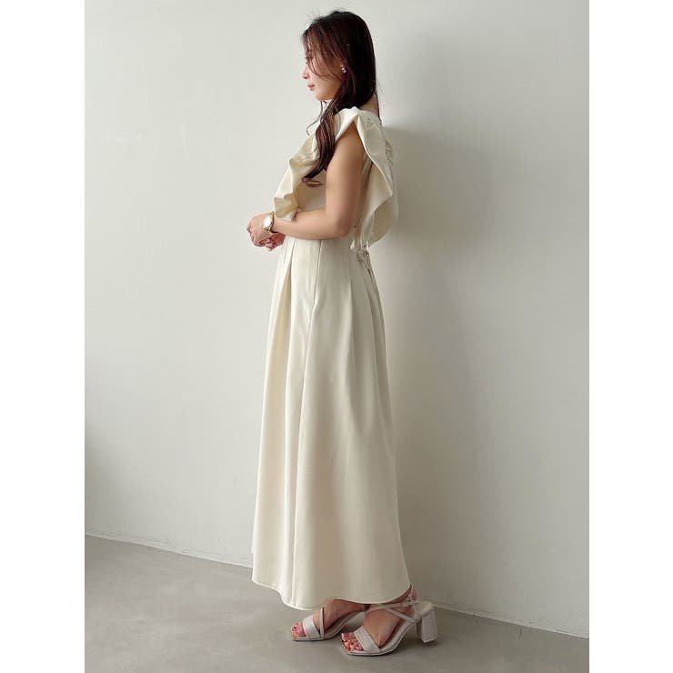 リネンライクバックレースアップワンピース | MERCURYDUO | 詳細画像14 