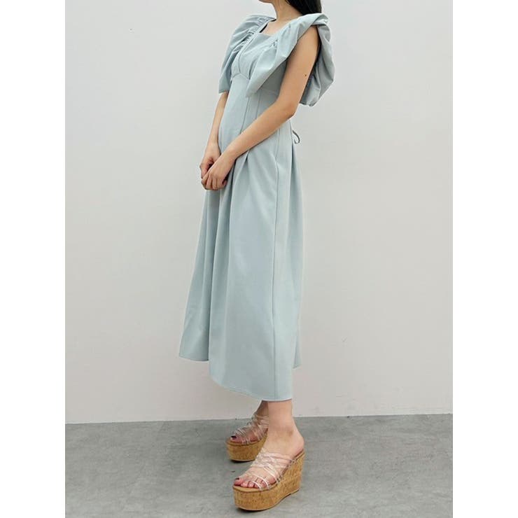 リネンライクバックレースアップワンピース | MERCURYDUO | 詳細画像17 