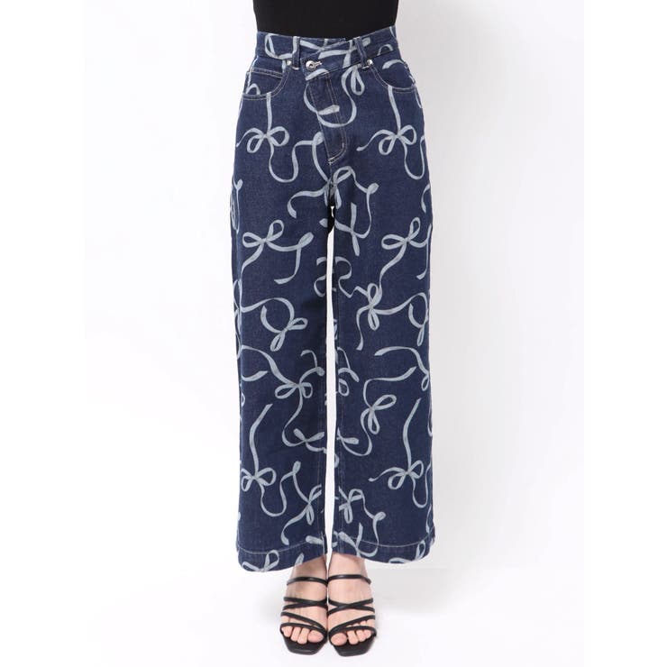 リボンプリントデニムパンツ | MERCURYDUO | 詳細画像23 