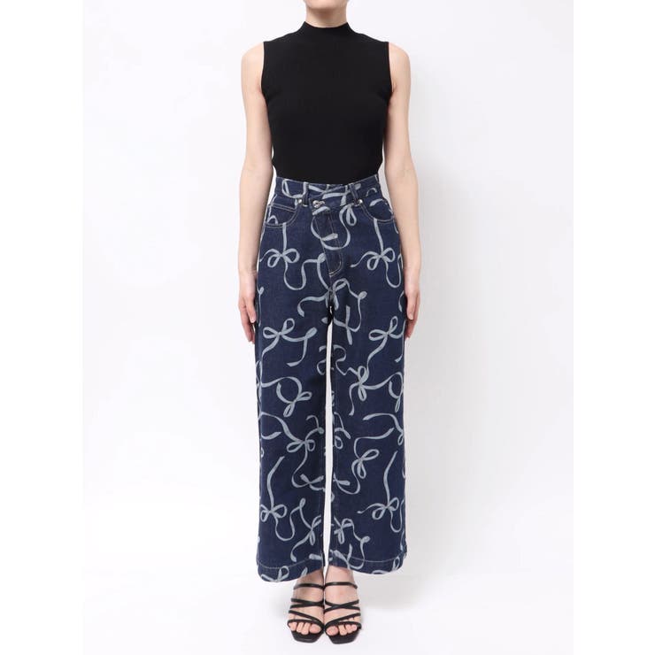 リボンプリントデニムパンツ | MERCURYDUO | 詳細画像31 