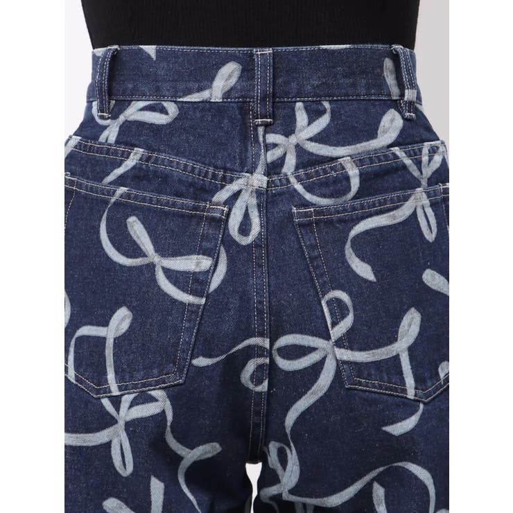 リボンプリントデニムパンツ | MERCURYDUO | 詳細画像34 