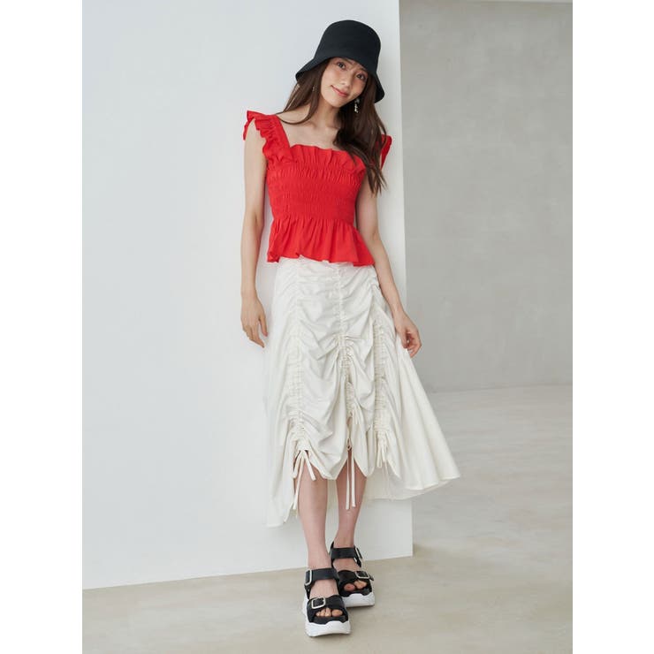 ギャザリングフレアスカート | MERCURYDUO | 詳細画像5 