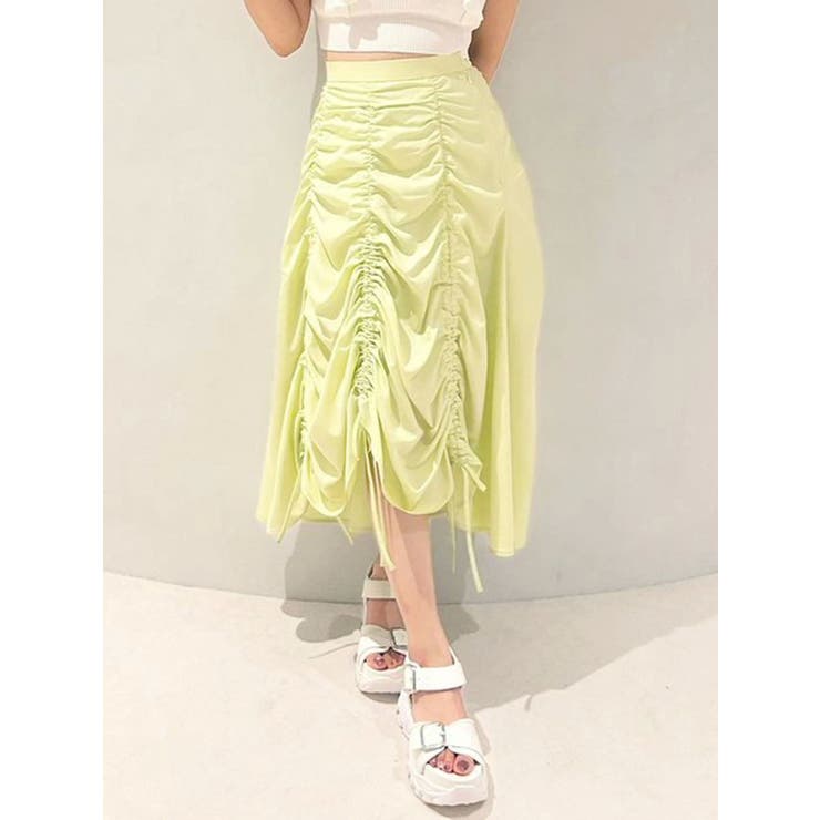 ライム | ギャザリングフレアスカート | MERCURYDUO