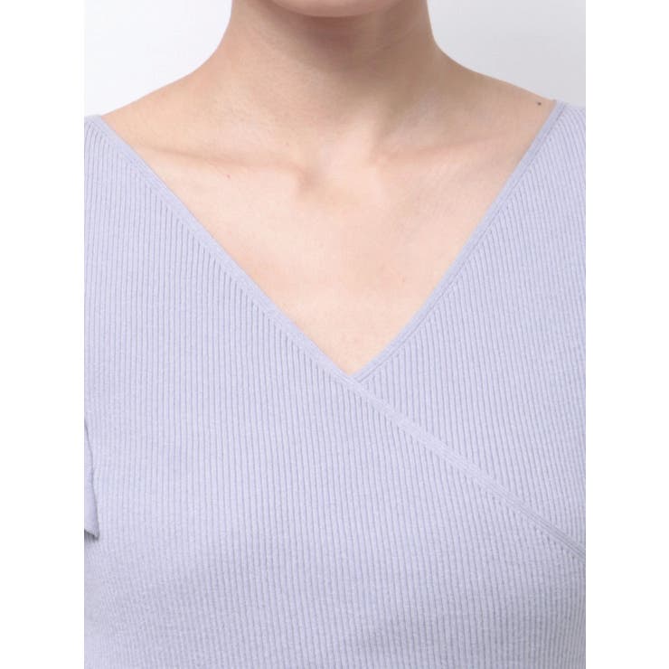 カシュクールラッフルコンパクトニット | MERCURYDUO | 詳細画像26 