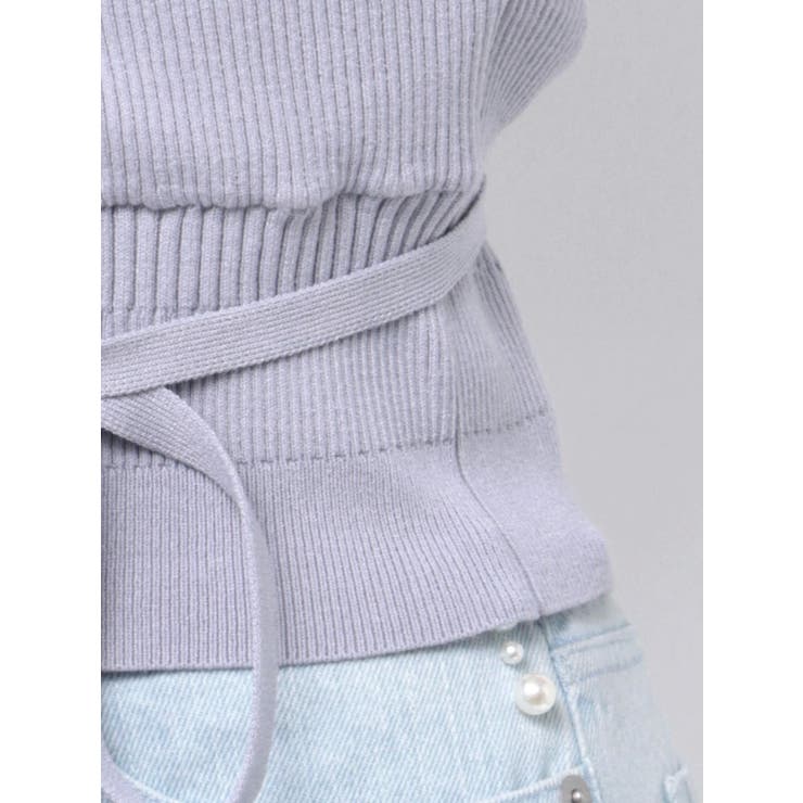 カシュクールラッフルコンパクトニット | MERCURYDUO | 詳細画像28 