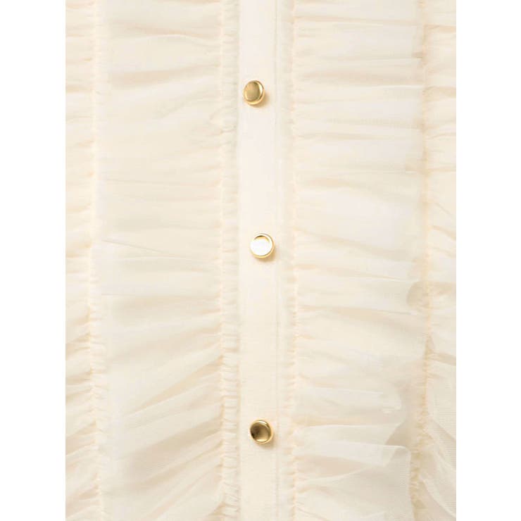 チュールフリルニット[品番：MKSW0064172]｜MERCURYDUO（マーキュリー